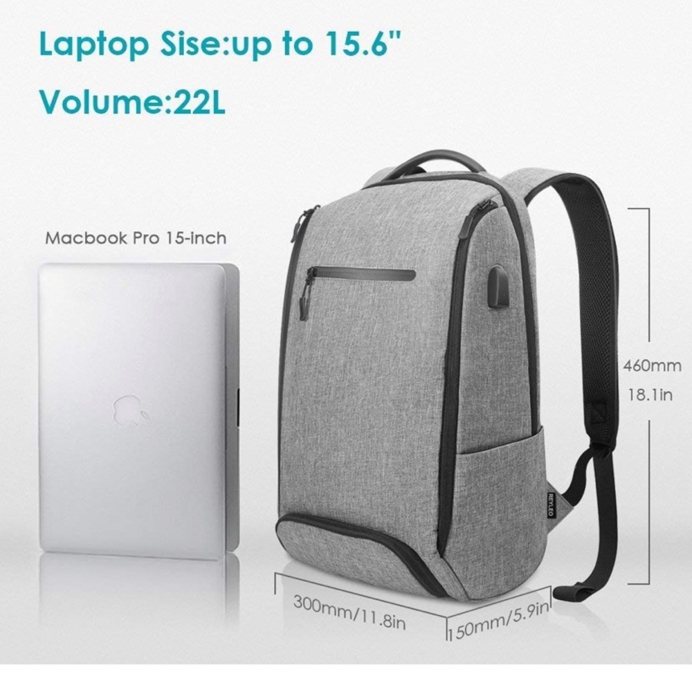 Gray backpack - Picture 3 of 7